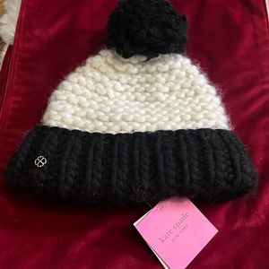 Kate Spade New York color block beanie NWT